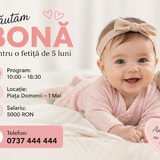 Bona pentru o fetita de 5 luni